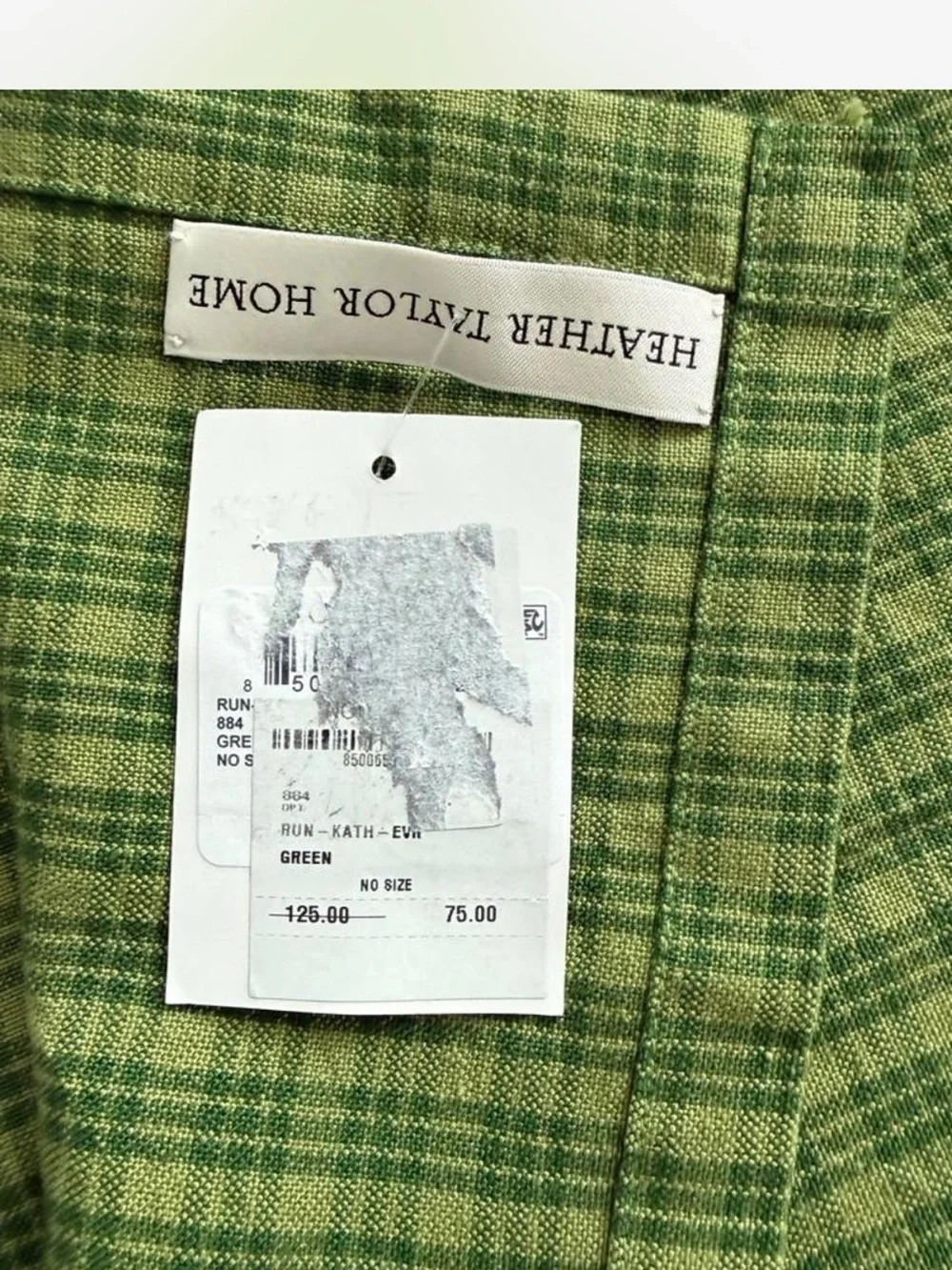 Heather Taylor Home Green Table Runner